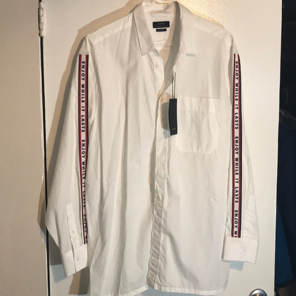 NWT Zara man L Oversized shirt
